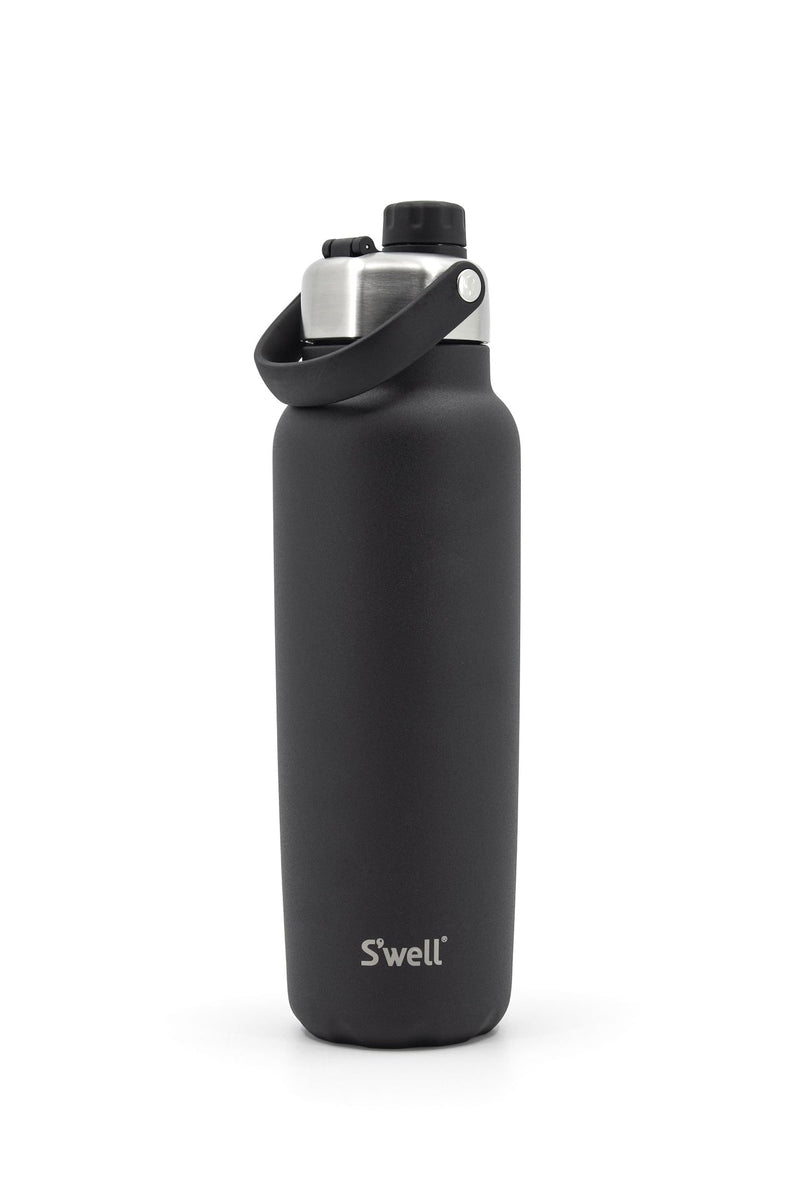 S'well Explorer Insulated Stainless Steel Hydration Bottle, 40-oz, Black, with Chug Lid, BPA Free G6