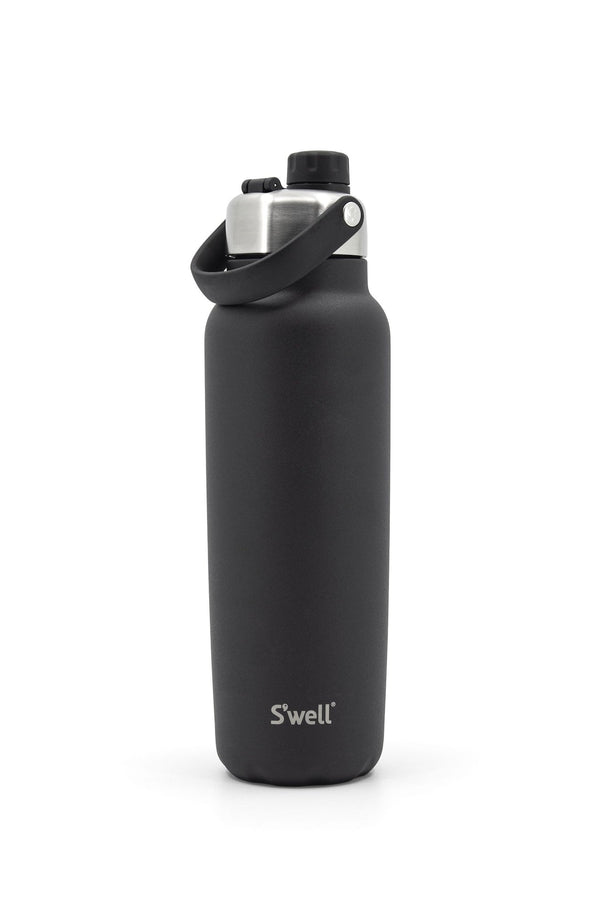 S'well Explorer Insulated Stainless Steel Hydration Bottle, 40-oz, Black, with Chug Lid, BPA Free K7