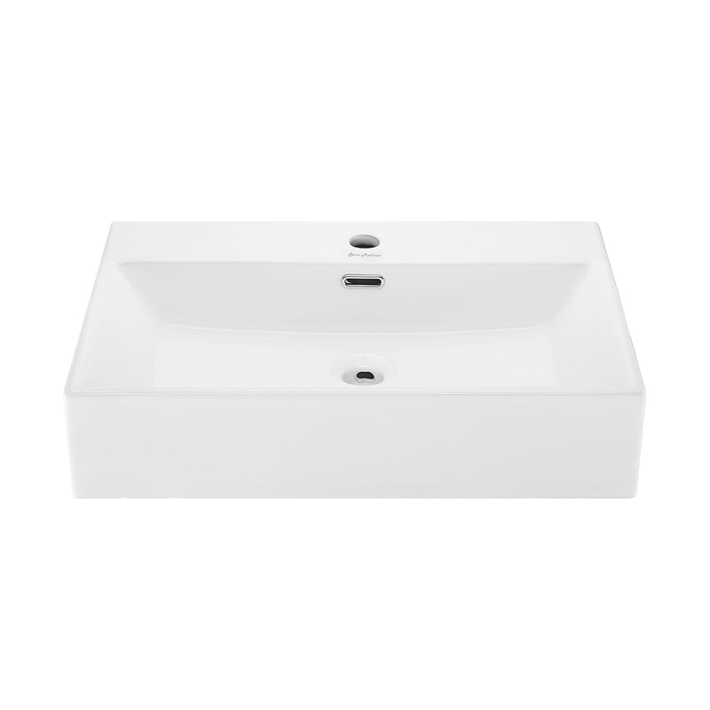 Swiss Madison Claire Rectangle Wall-Mount Bathroom Sink, 24-in X4