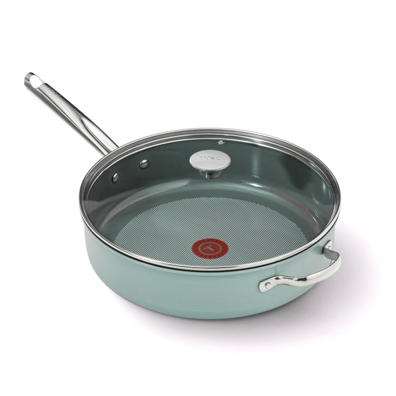 T-fal Inspire Ceramic Non-Stick 5qt Jumbo Cooker, Mint H1