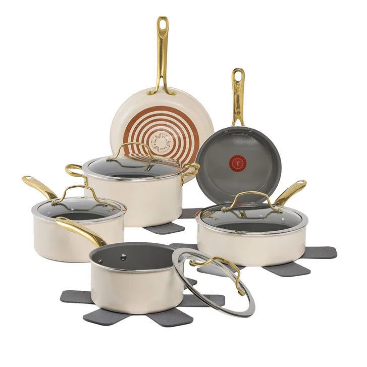 T-fal Preserve Ceramic Cookware Set, 13-piece W5
