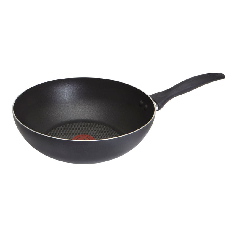 T-fal Viva Stir Fry Wok, Non-Stick, Dishwasher & Oven Safe, Black, 28cm W8