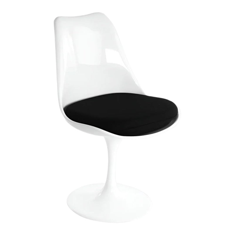 Take Me Home Tulip Armless Dining Chair, Fiberglass, Black G8