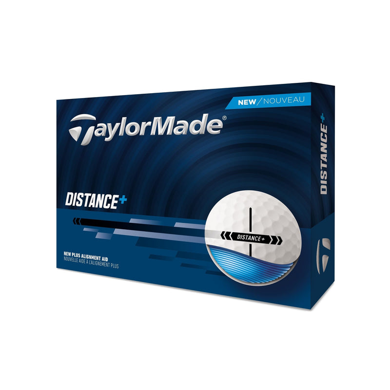 TaylorMade Distance+ Golf Balls, 12-pk, White S1