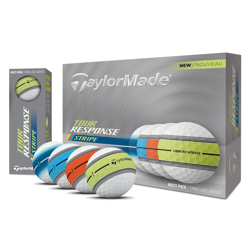 TaylorMade TM25 Tour Response Stripe Golf Balls Multi-Pack, White T5