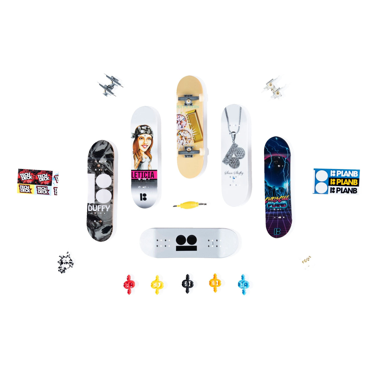 Tech Deck Sk8shop Finberboard Bonus Pack, Ages 6+, 6-pk