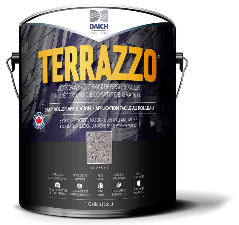 Terrazzo All-Season Decorative Concrete Resurfacer, Roll-On System, 3.7-L T1