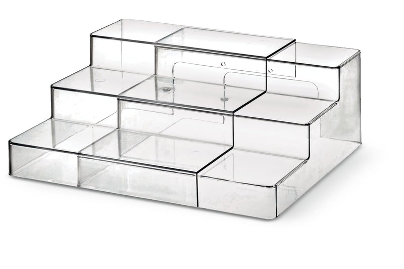 The Home Edit by iDESIGN Clear 3-Tier Expandable Organizing Storage Shelf Y8