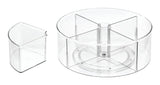 The Home Edit by iDESIGN Clear Divided Rotating Turntable Organizer