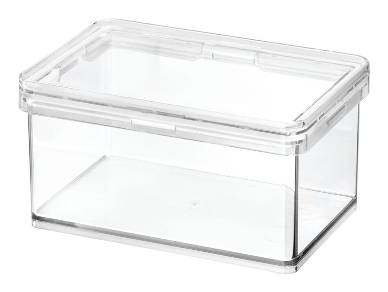 The Home Edit by iDESIGN Clear Stackable Small Canister with Air Tight Lid, 0.47-L K0