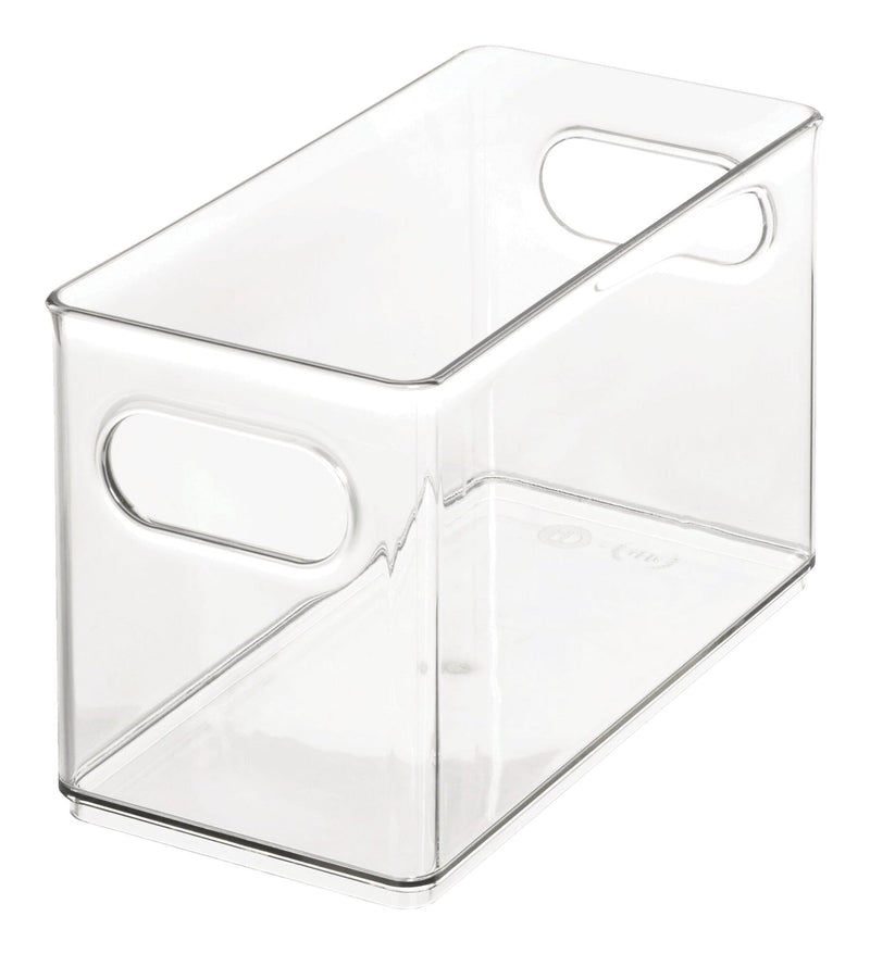 The Home Edit x iDESIGN Clear Plastic Narrow Stacking Pantry Bin Storage Organizer D6