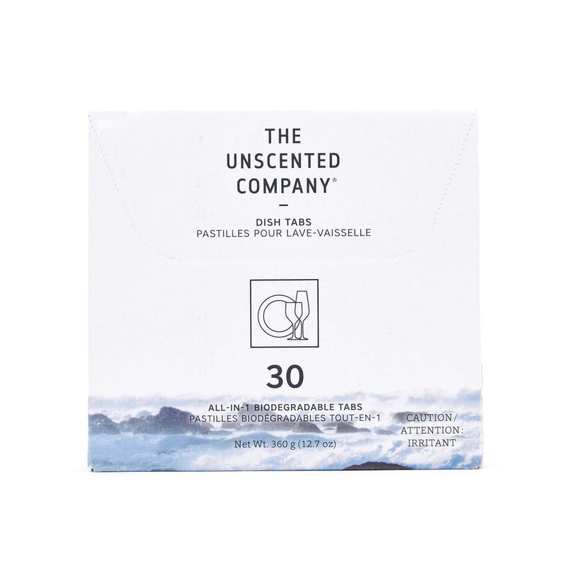 The Unscented Company Dishwasher Detergent Tabs, Unscented, 30-pk W9