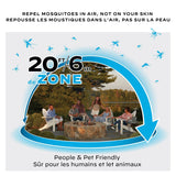 Thermacell E-ZoneGuard Patio Rechargeable Mosquito Repeller with 12-Hr Refill and 5.5-Hr Battery, Royal Blue