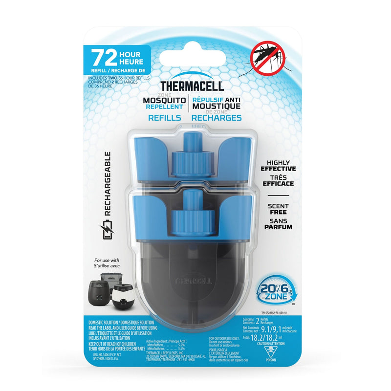 Thermacell E-ZoneGuard Rechargeable Mosquito Repellent Refill 72-Hour Pack T2