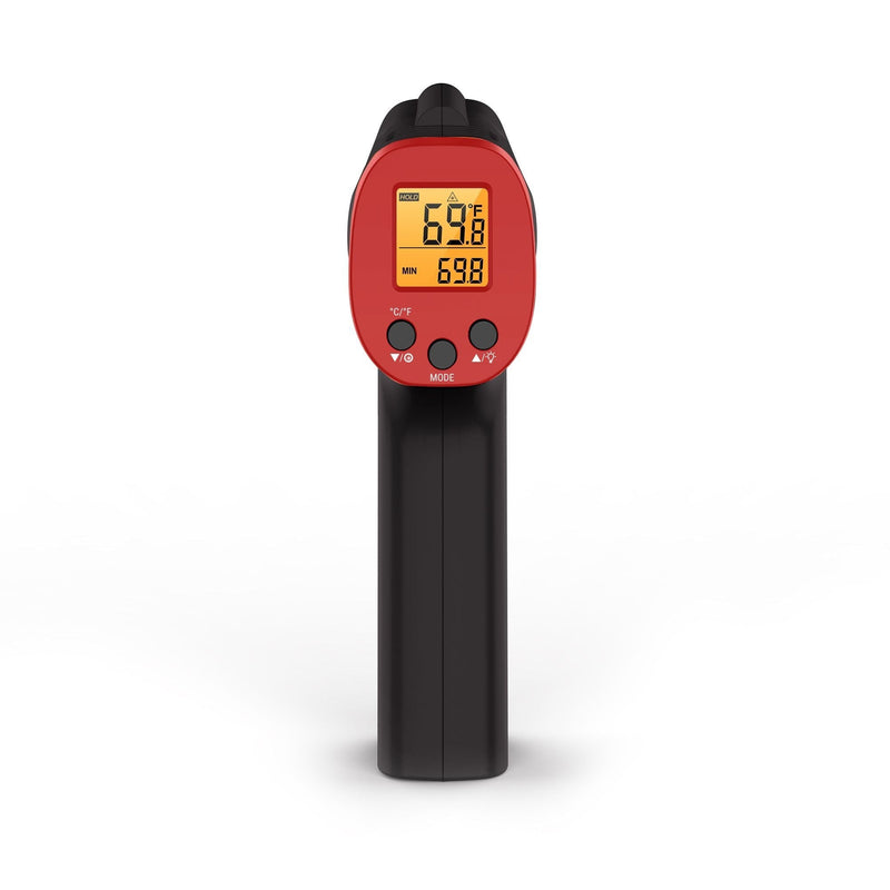 ThermoPro Digital Read Infrared Thermometer Gun with Backlight Display, Red F0