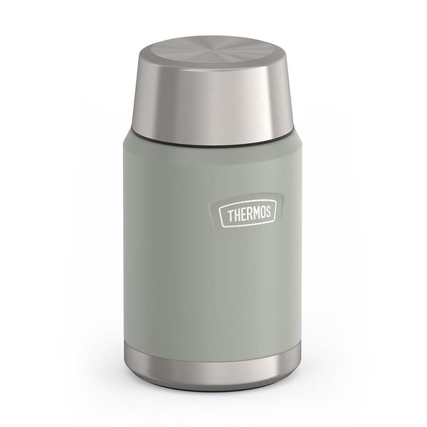 Thermos Stainless Steel Food Storage Flask Jar, 24-oz (710-mL), River Rock, with Spoon Y7