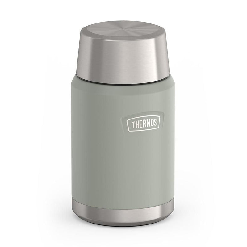 Thermos Stainless Steel Food Storage Flask Jar, 24-oz (710-mL), River Rock, with Spoon Y7