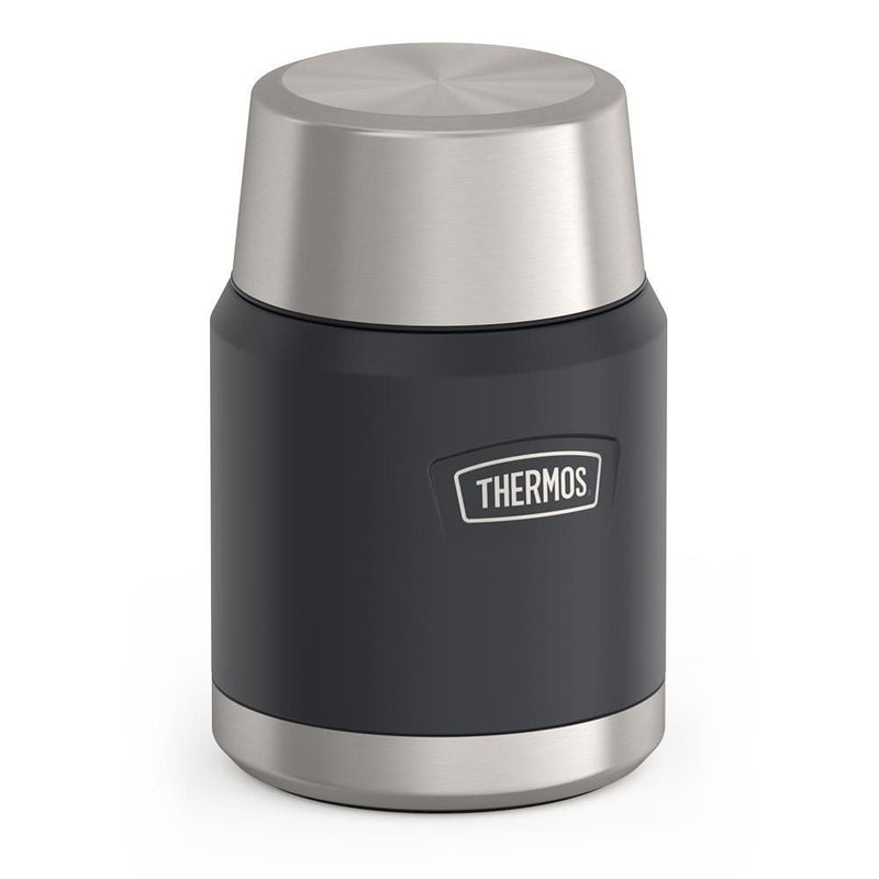 Thermos Stainless Steel Food Storage Flask Jar with Spoon, 16-oz (491-mL), Various Colours C7