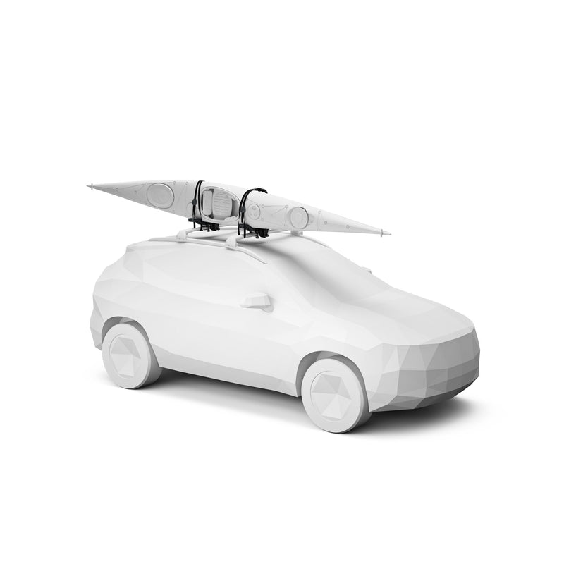 Thule Compass Black Vertical Kayak Rack with Hardware W0