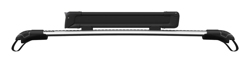 Thule SnowPack Stainless Steel Roof Top Mount Ski/Snowboard Rack, Large, Black, 2-pc M2