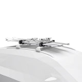 Thule SnowPack Stainless Steel Roof Top Mount Ski/Snowboard Rack, Medium, Black, 2-pc
