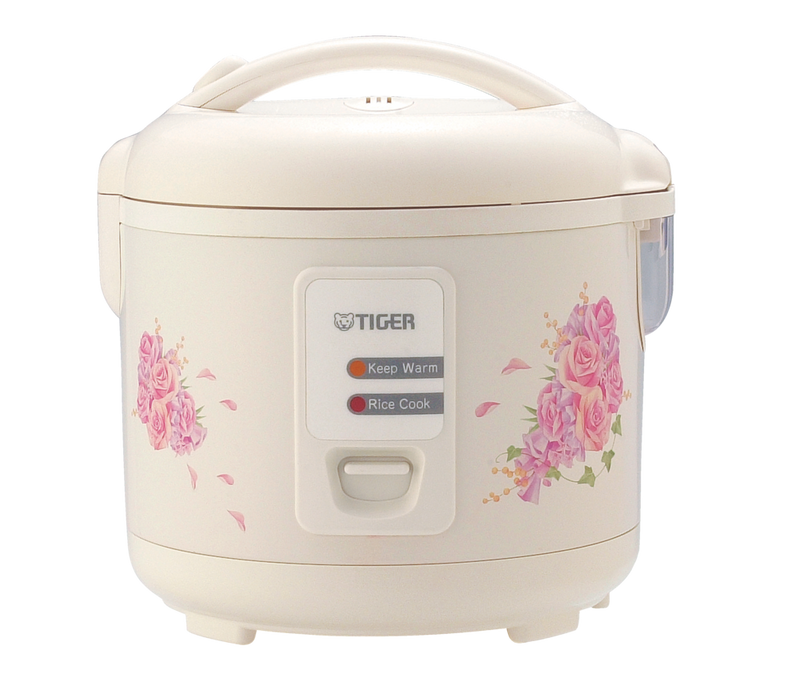 Tiger Non-Stick Rice Cooker & Steamer, White, 5.5 Cups K1
