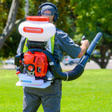 Tomahawk 4-Gallon Backpack Motorized Fertilizer/Ice Melter Spreader