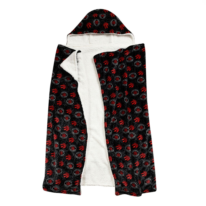 Toronto Raptors Hooded Ultra Plush Blanket Q9