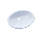 Toto 17x14-in Oval Vessel Cotton Undercounter Sink/Lavatory