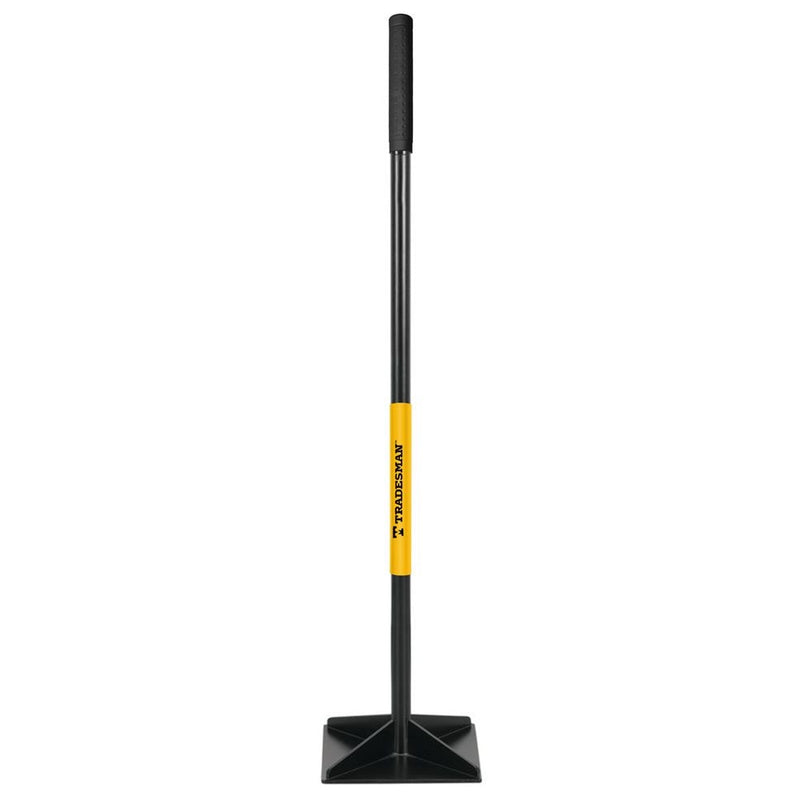 Tradesman Steel Leveling Garden Tamper with Rubber Grip, 10-in x 10-in O3