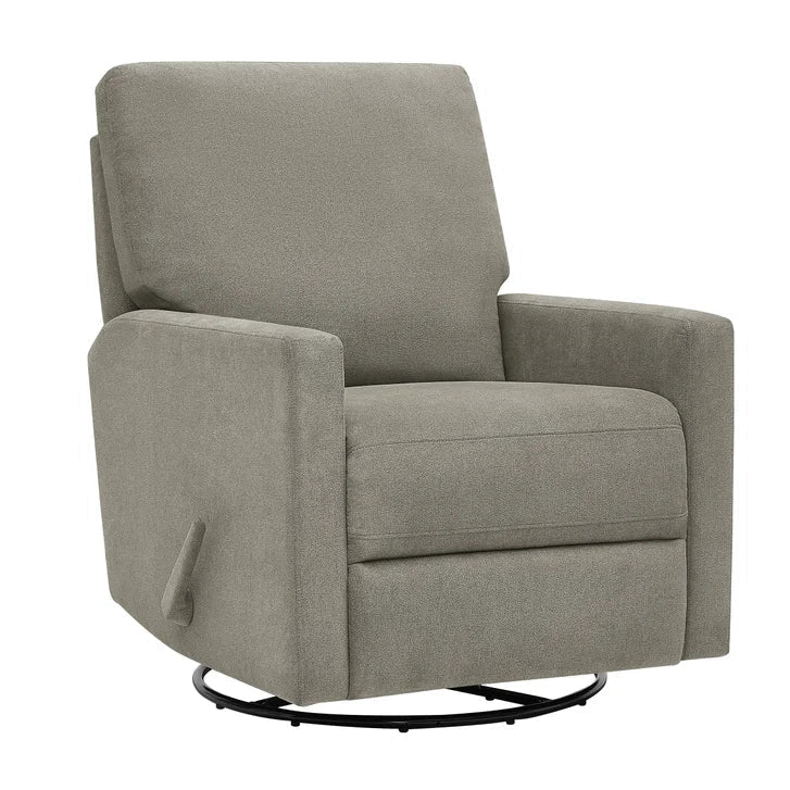 True Innovations Paxley II Grey Fabric Swivel Glider Recliner Y9