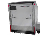 True North 5 x 8-ft Enclosed Trailer with Ramp Door, White