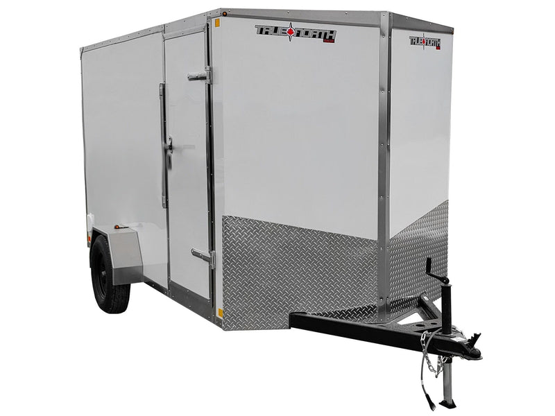 True North 6 x 12-ft Enclosed Utility Trailer with Ramp Door B7