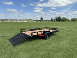 True North 77-in x 12-ft Utility Trailer With Gate, Black