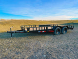 True North 83-in x 16-ft Tandem Axle Utility Trailer, Black