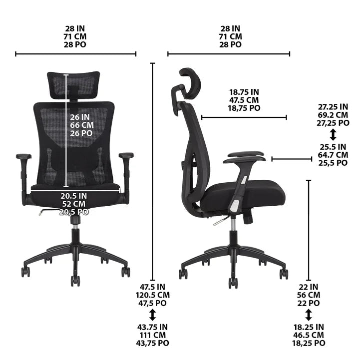 TrueWellness Mesh Office Chair X6