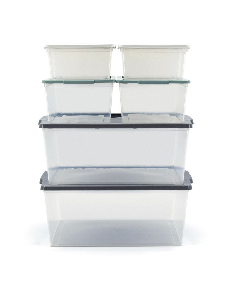 Tuff Store Modbox Modular Storage Bin with Lid, 8-pk D2