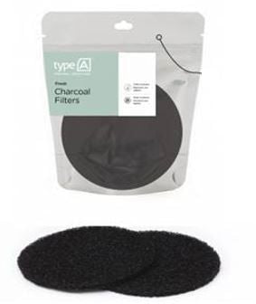 type A Charcoal Compost Filter, 2-pk, Compatible with Most Stainless Steel Compost Bins B4
