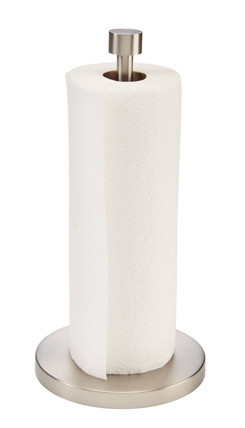 Type A Radiant Stainless Steel Upright Kitchen Countertop Paper Towel Holder with Weighted Base O1