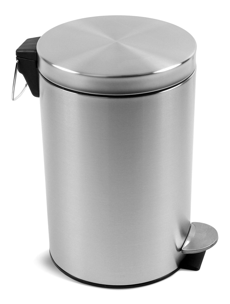 type A Stainless Steel Circular Step Garbage Can, 12-L R2