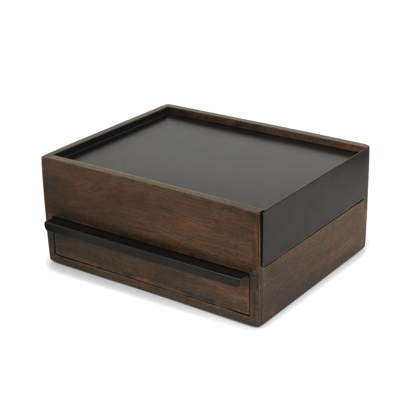 Umbra Stowit Jewelry Box, Black/Walnut E6