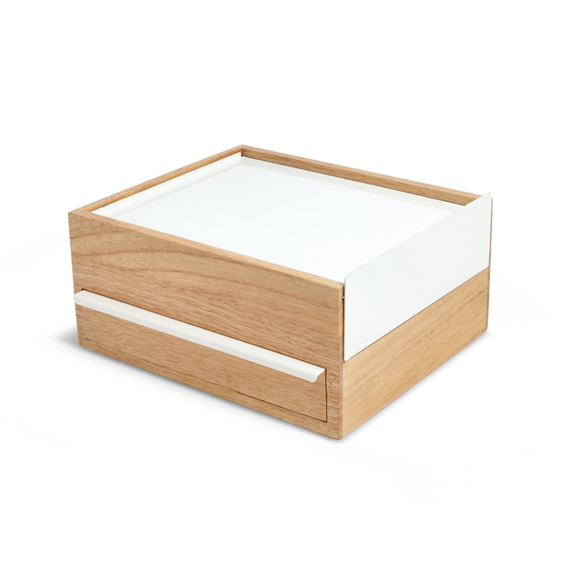 Umbra Stowit Jewelry Box, White/Natural W0