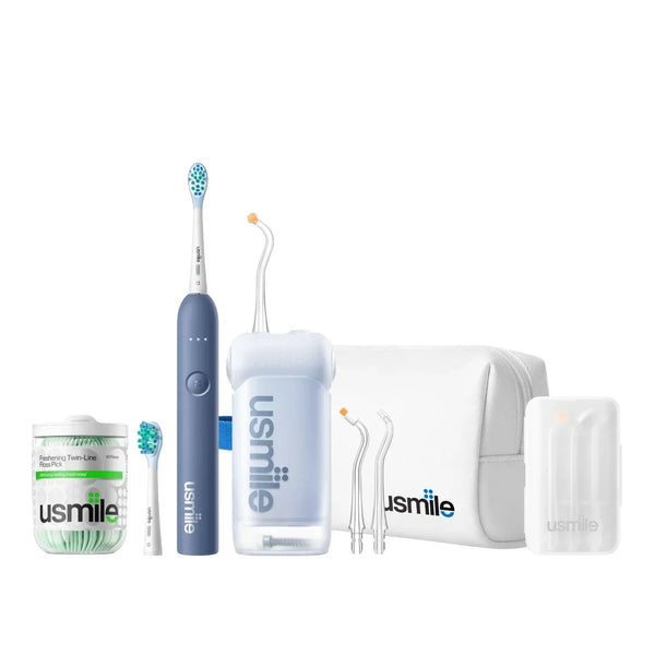 usmile C10 Water Flosser x P10 S Electric Toothbrush Travel Pack J7