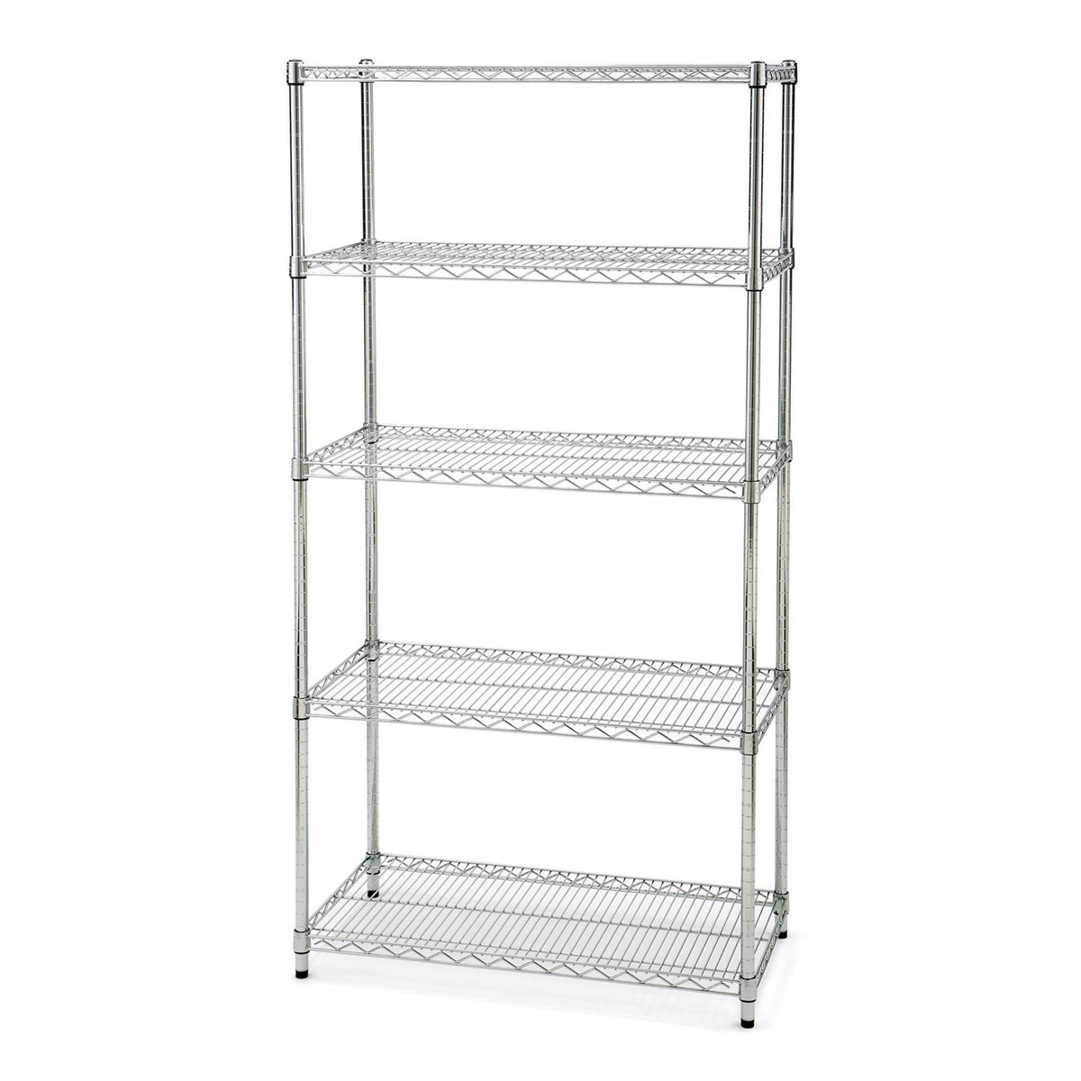 Vancouver Classics 5-Tier NSF Shelving, 36-in x 18-in x 72-in, Zinc