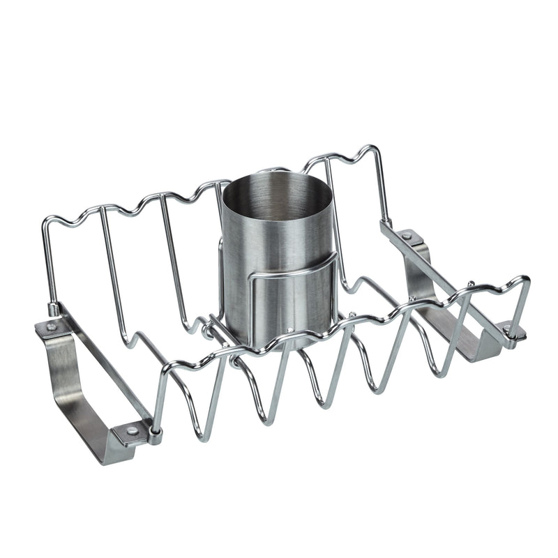 Vermont Castings Stainless Steel Chicken Roaster & Rib Rack for Grilling/Roasting, 11-in G8