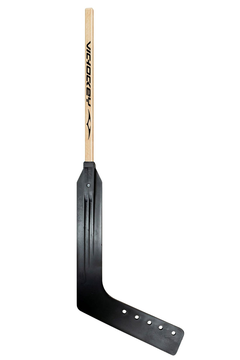 VIC Wood Goalie Street Hockey Stick with Plastic Blade, Youth, 42-in N9
