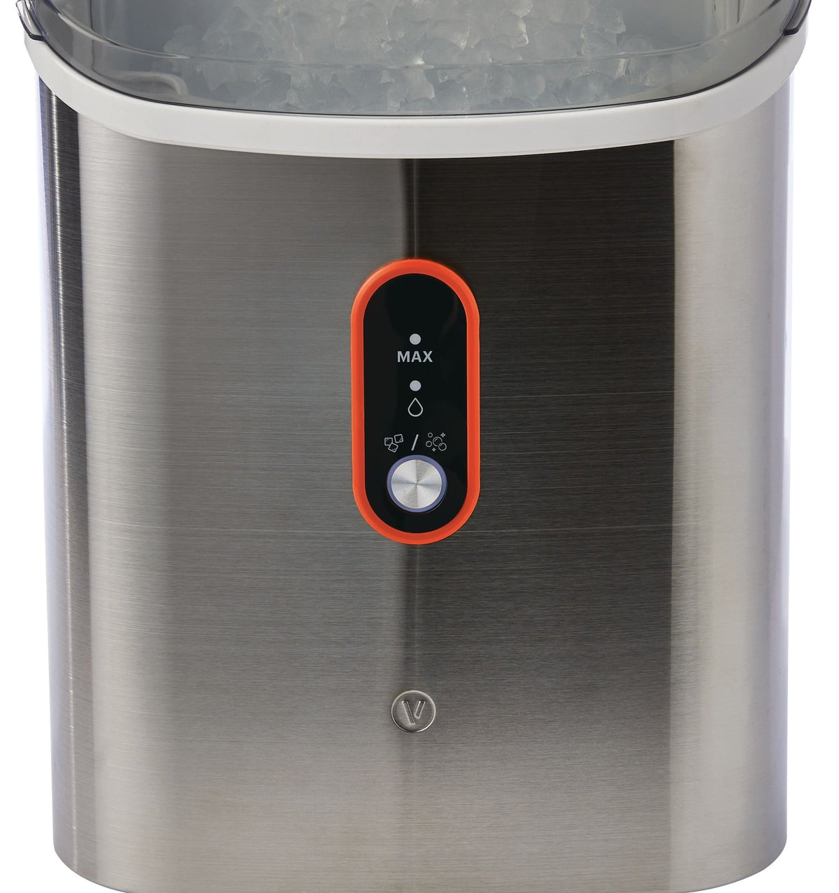 Vida by PADERNO Countertop Soft Nugget Ice Maker, 33-lb Ice/Day, Stainless Steel