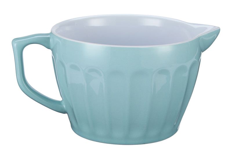 Vida by PADERNO White/Blue Ceramic Batter Bowl, 2.5-qt T4