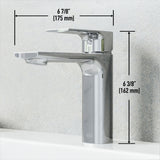 VIGO Davidson Single Handle Single Hole Bathroom Sink Faucet, WaterSense Certified, Chrome