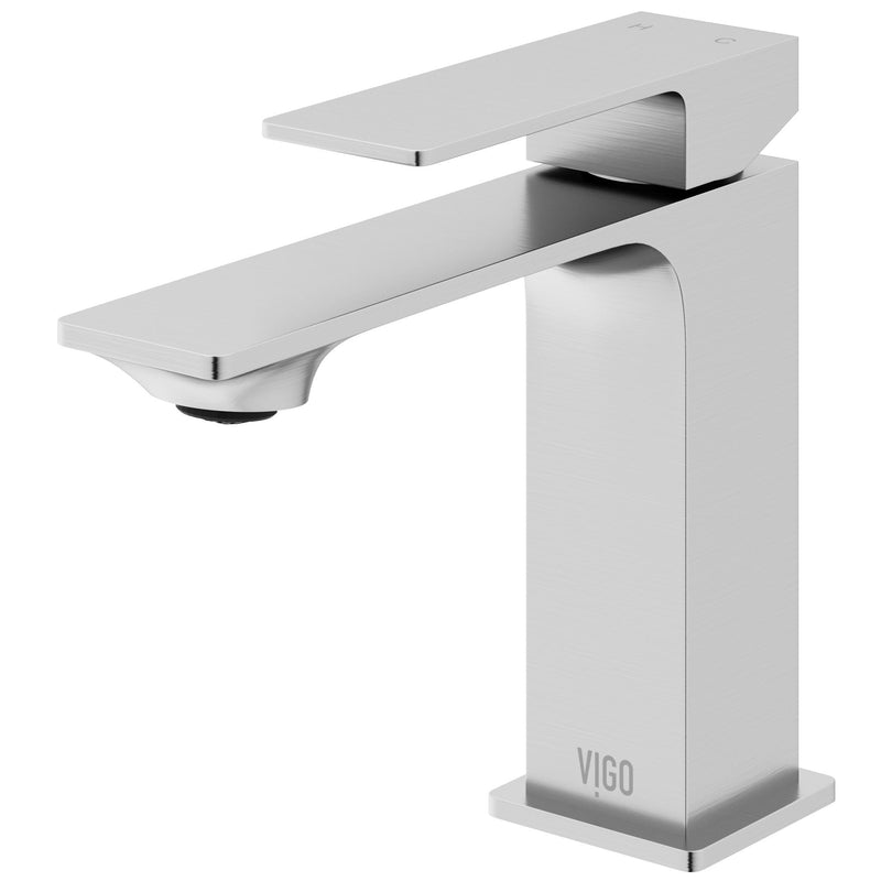 VIGO Dunn 11-in Single-Handle Bathroom Faucet, Various Finishes W1